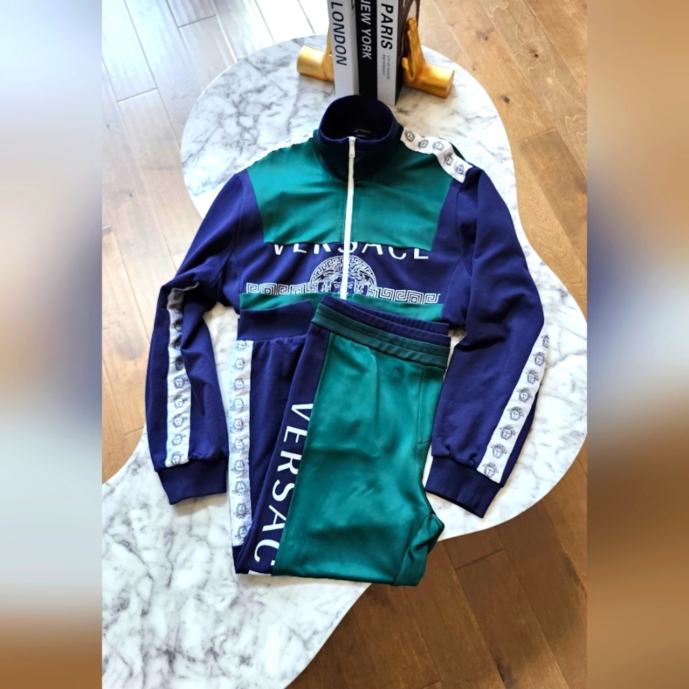 Blue/Green 5XL Versace Jogging Suit